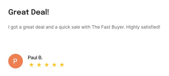 Customer review of The Fast Buyer
