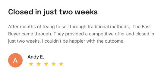 Customer review of The Fast Buyer